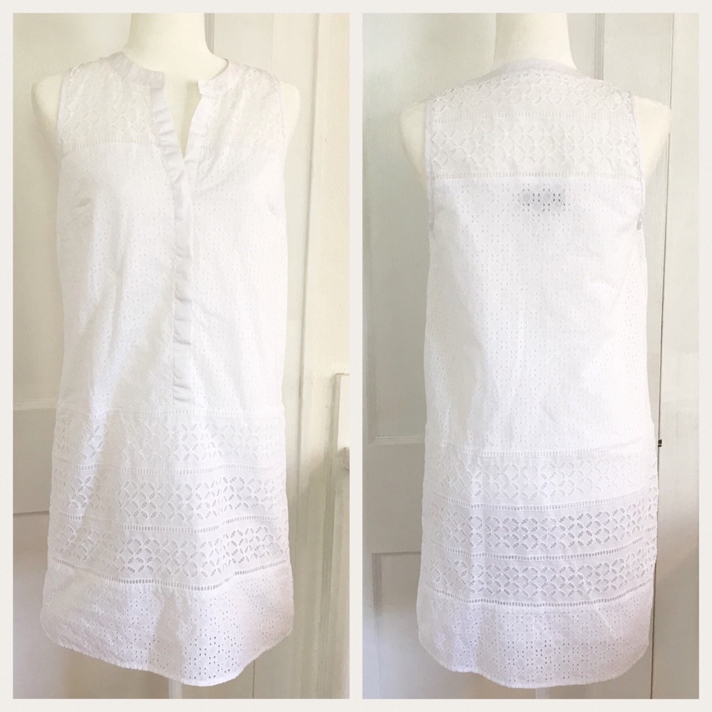 LOFT | White Eyelet Dress